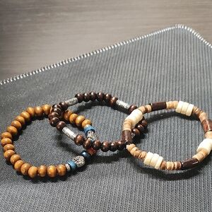 NWOT - Set of Three Beaded Bracelets